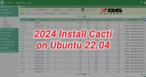 (2024) Install Cacti on Ubuntu 22.04